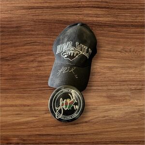 Iowa Wild Black Cap and Puck Set